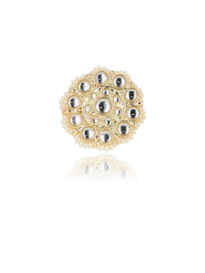Ishhaara Floral Kundan Ring