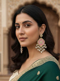 Ishhaara Floral Motif Dangler Earrings