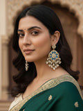 Ishhaara Floral Motif Dangler Earrings