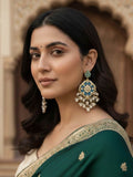Ishhaara Floral Motif Dangler Earrings