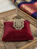 Ishhaara Floral Motif Kundan Ring