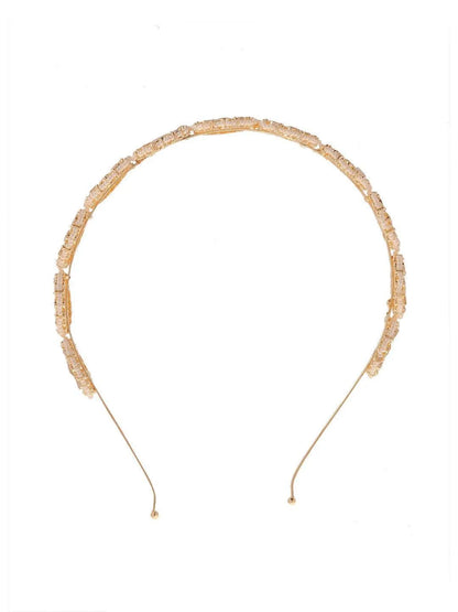 Ishhaara Floral Shape Kundan Studded Hair Band