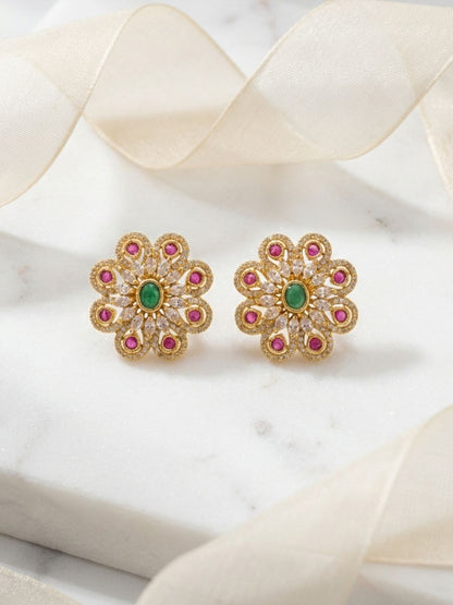 Ishhaara Floral Stud Earrings