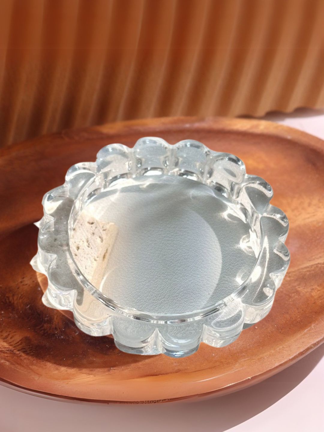 Ishhaara Floral Transparent Acrylic Resin Bracelet
