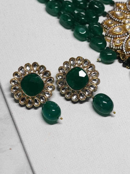 Ishhaara Flower Pendant Victorian Set