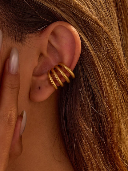 Ishhaara Four Layered Hoop Earcuff Earrings