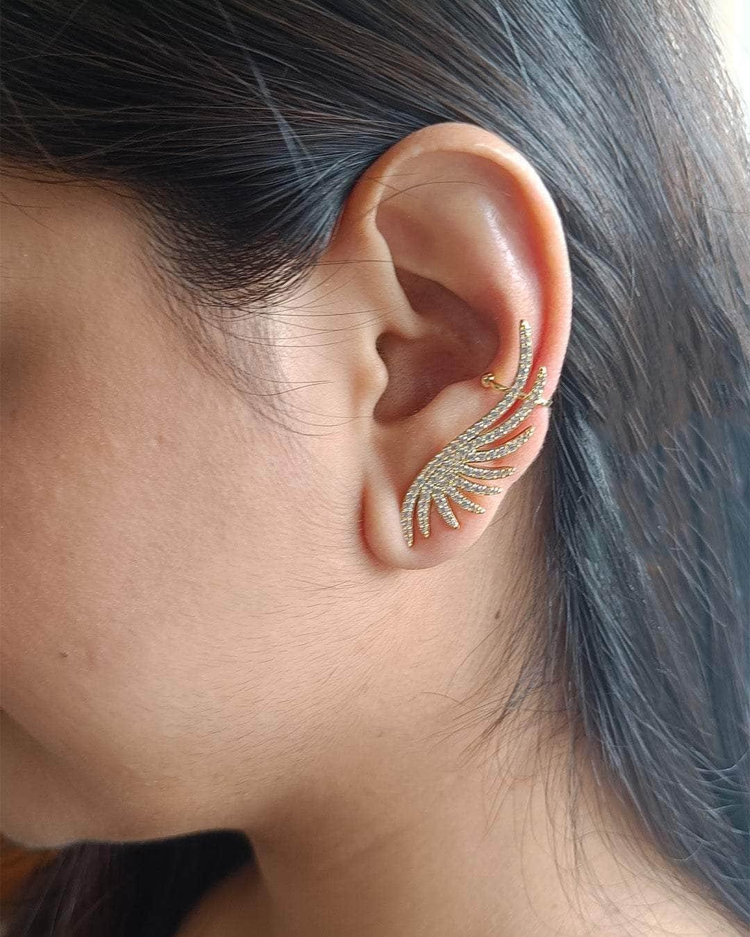 Ishhaara Gabriel Angel Wing Ear Climber