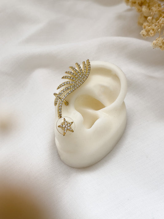 Ishhaara Gabriel Angel Wing Ear Climber