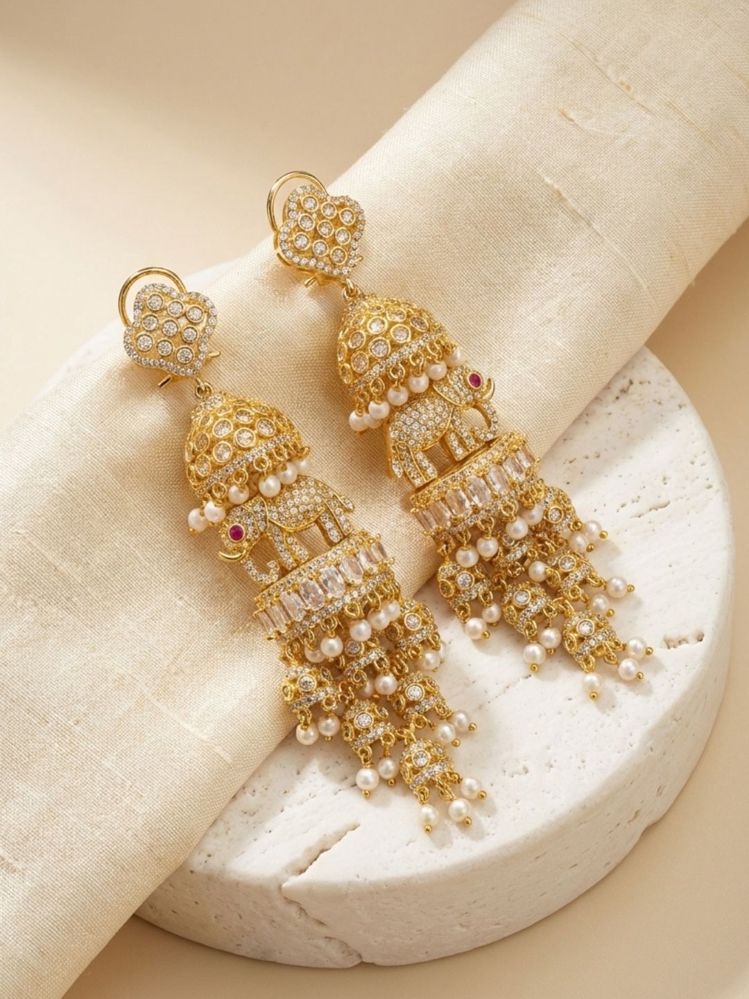 Ishhaara Gajraj Premium Dangler Earrings
