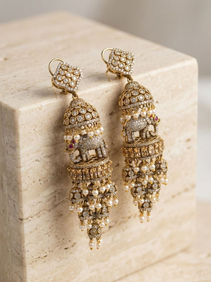 Ishhaara Gajraj Premium Dangler Earrings