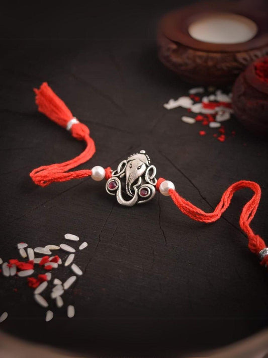 Ishhaara Ganpathi Bappa German Silver Rakhi