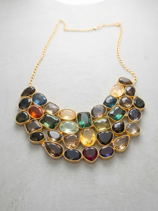 Ishhaara Gemstone Necklace Set
