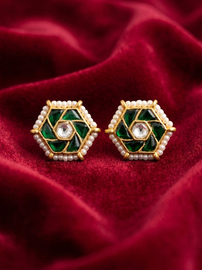 Ishhaara Gemstone Studded Bugadi Earrings
