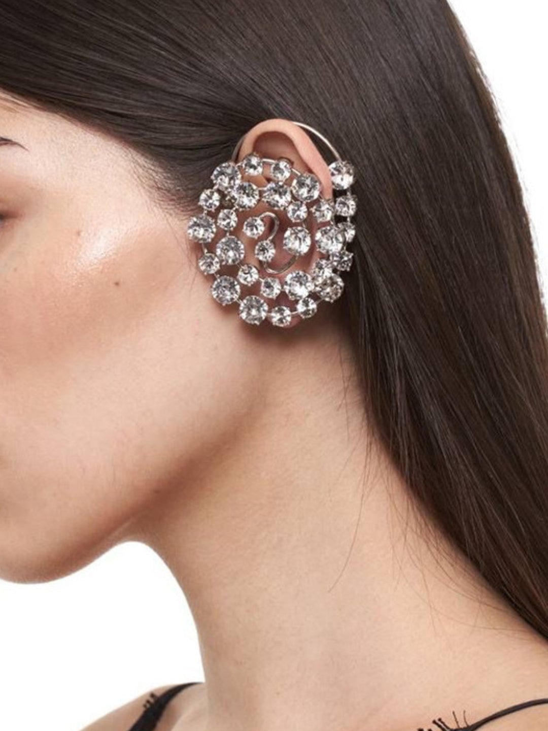 Ishhaara Geometric Circle Earcuff Earrings
