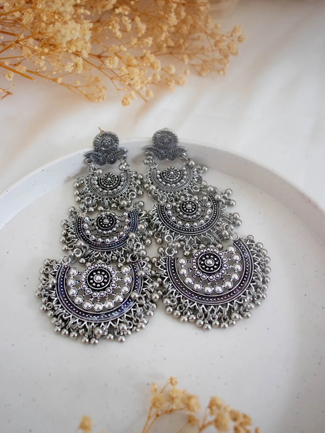 Ishhaara German Silver Chandbalis