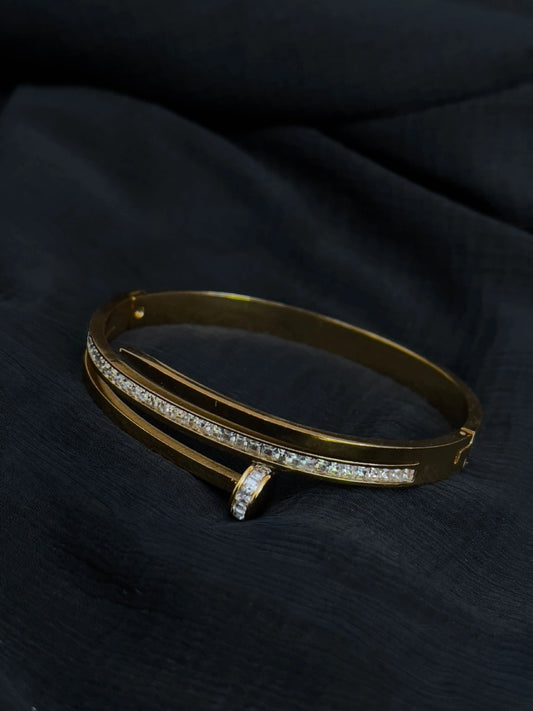 Ishhaara Glamlife Studded Cuff Nail Bracelet