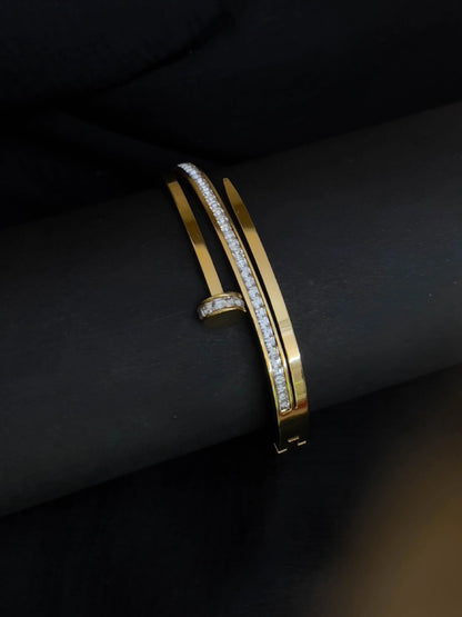 Ishhaara Glamlife Studded Cuff Nail Bracelet