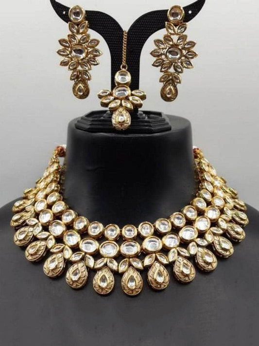 Ishhaara Antique Drop Choker Set