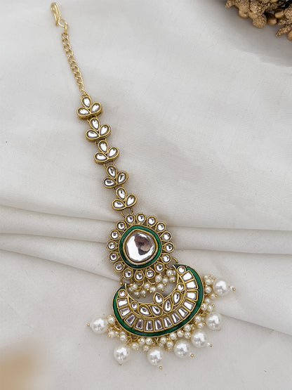 Ishhaara Gold Bridal Kundan Necklace Set