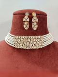 Ishhaara Gold Dual Tone Moissanite Polki Choker