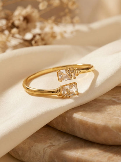 Ishhaara Gold Finish Flexible Bracelet