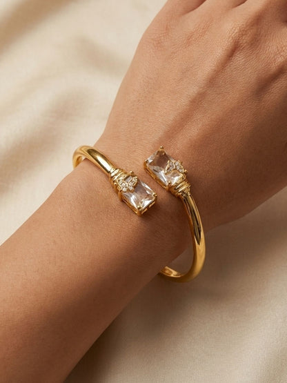 Ishhaara Gold Finish Flexible Bracelet