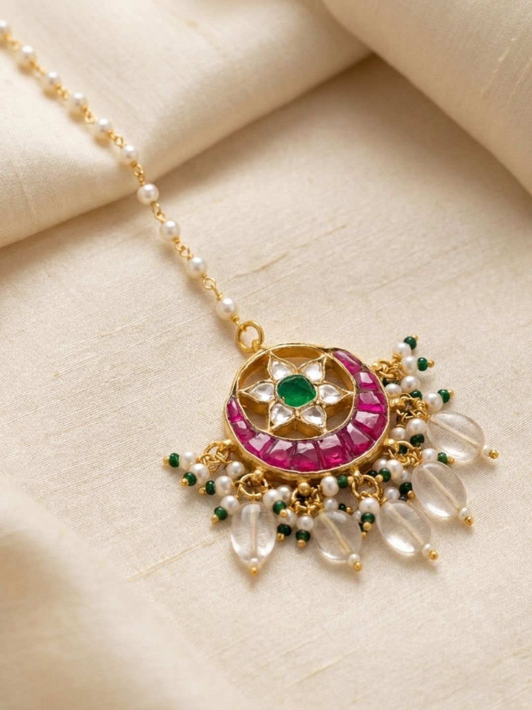 Ishhaara Gold Finish Maang Tikka