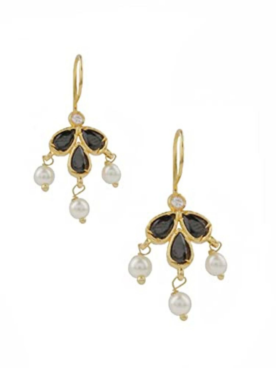 Ishhaara Gold Finish Traditional Bugadi Earrings