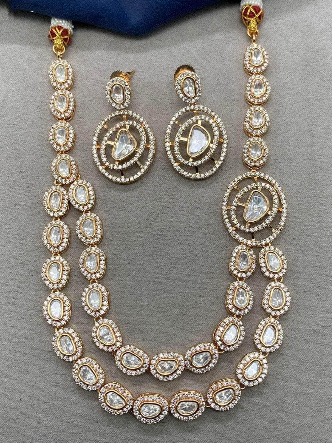 Ishhaara Silver Layered Kundan Necklace