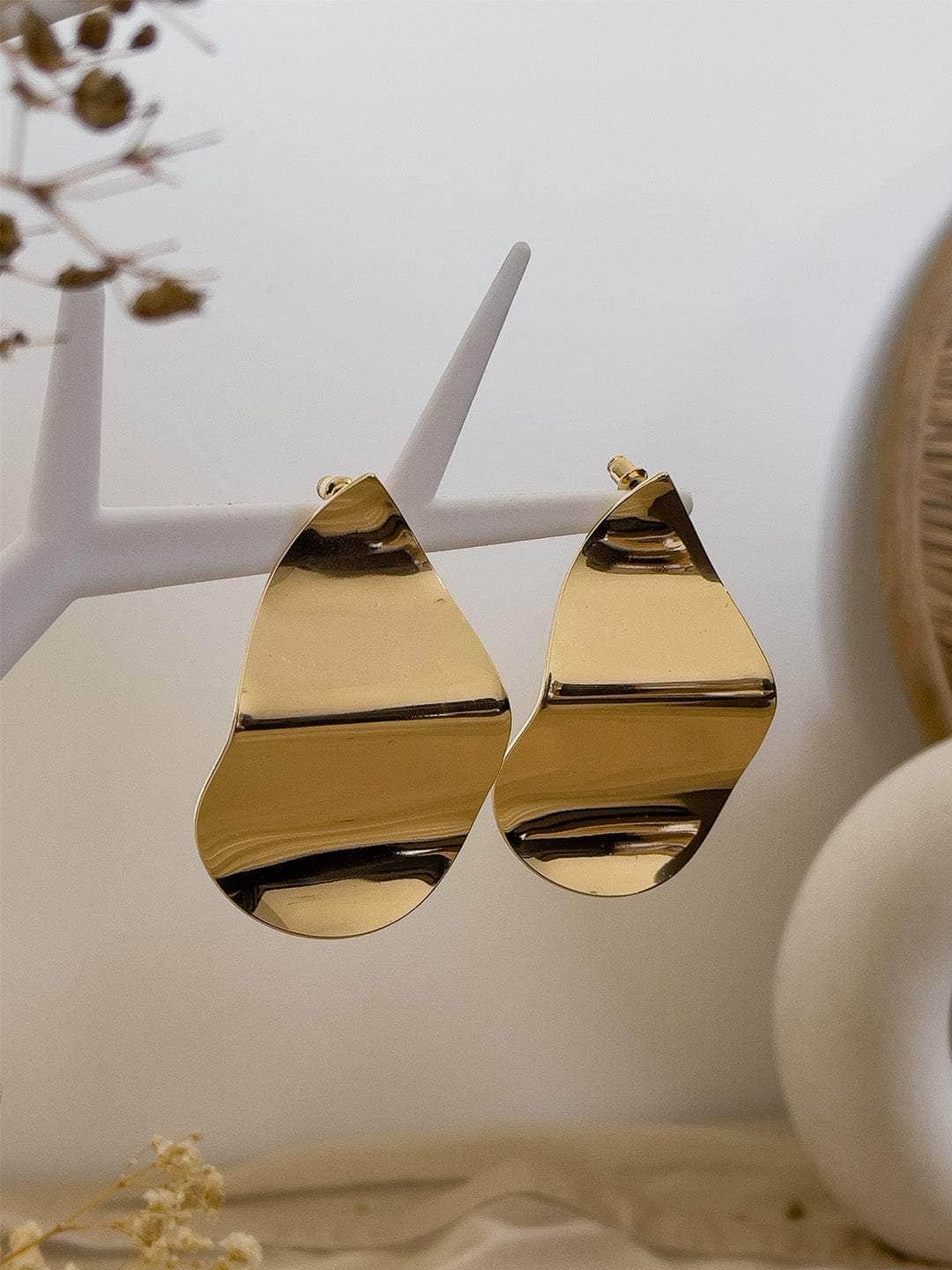 Ishhaara Gold Leaf Earrings