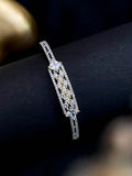 Ishhaara Gold Plated American Diamond Studded Bracelet