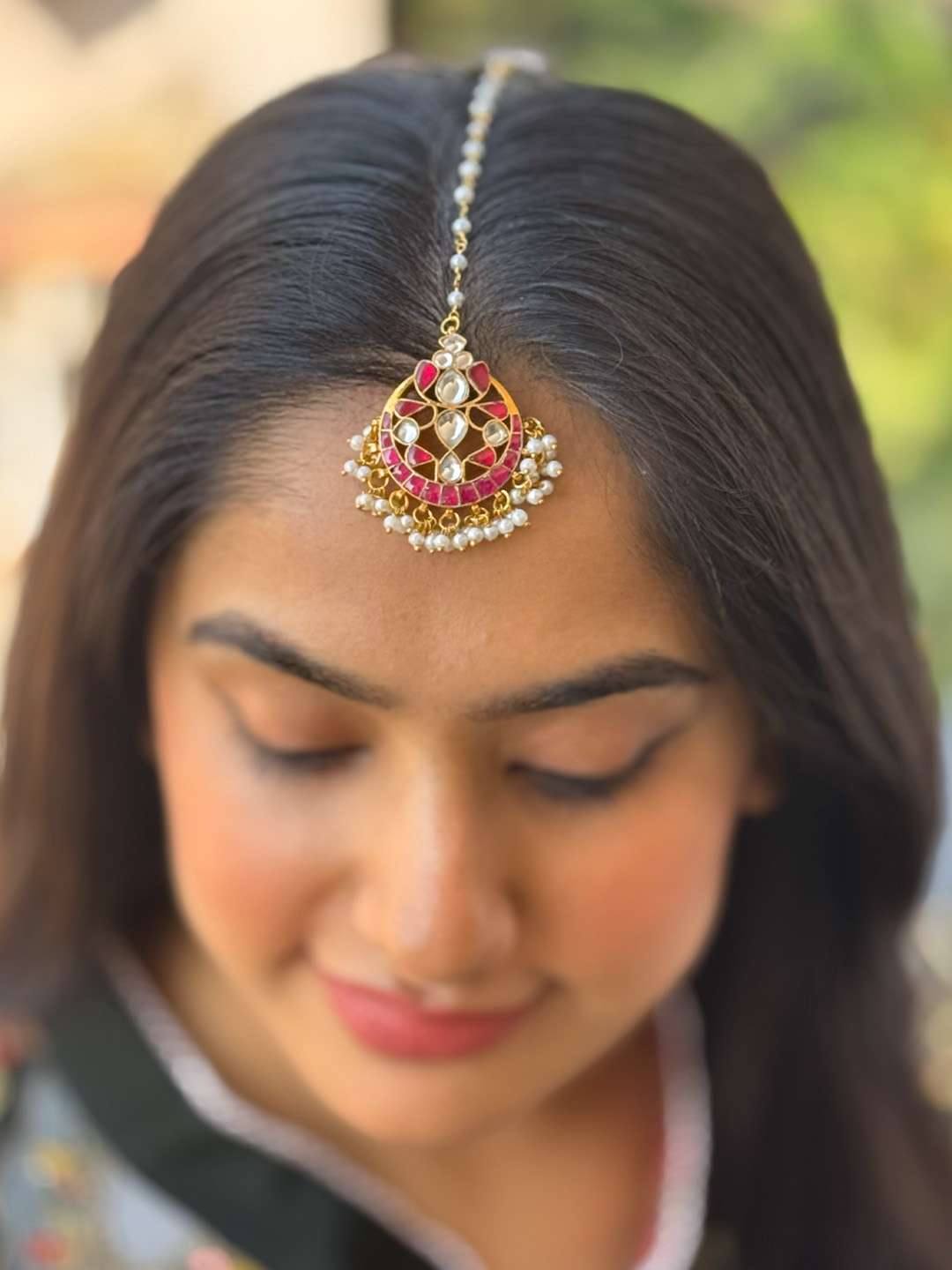 Ishhaara Gold Plated Jadau Maang Tikka