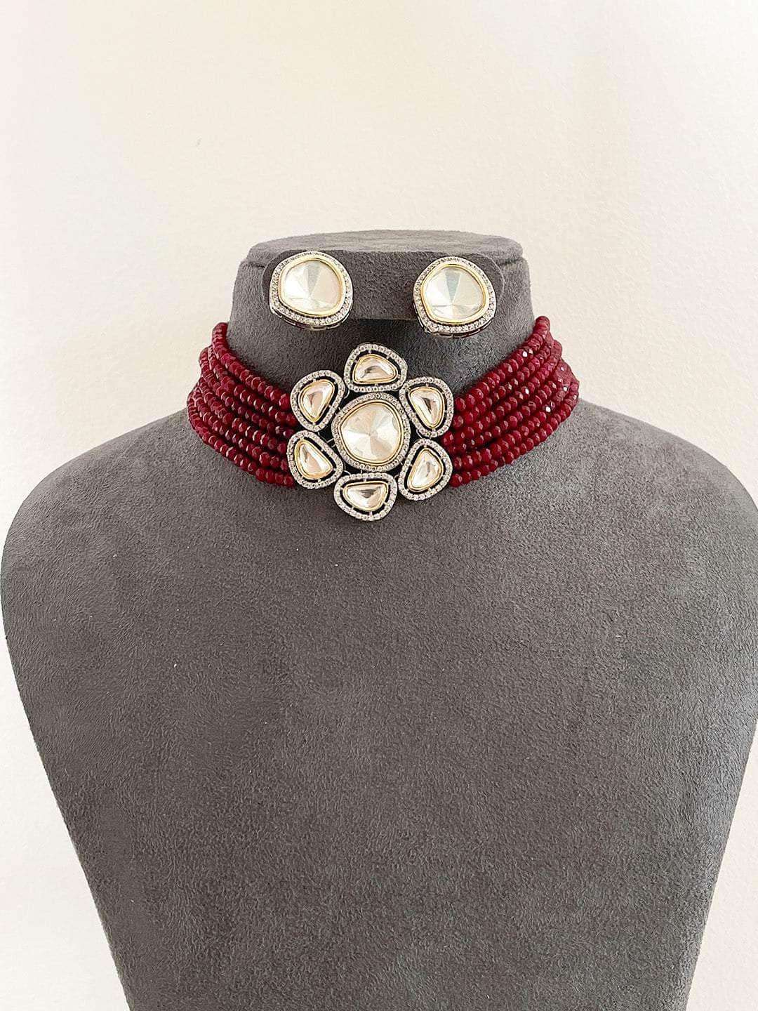 Ishhaara Gold Plated Kundan Choker Set