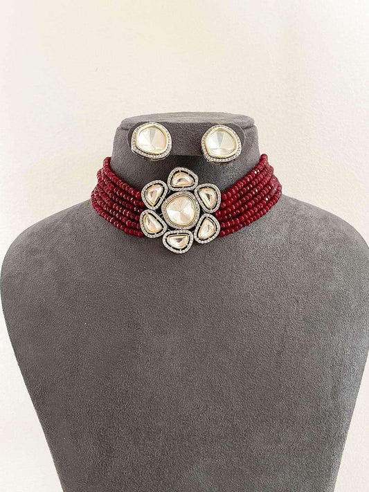 Ishhaara Gold Plated Kundan Choker Set