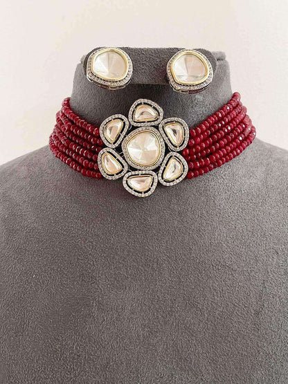 Ishhaara Gold Plated Kundan Choker Set