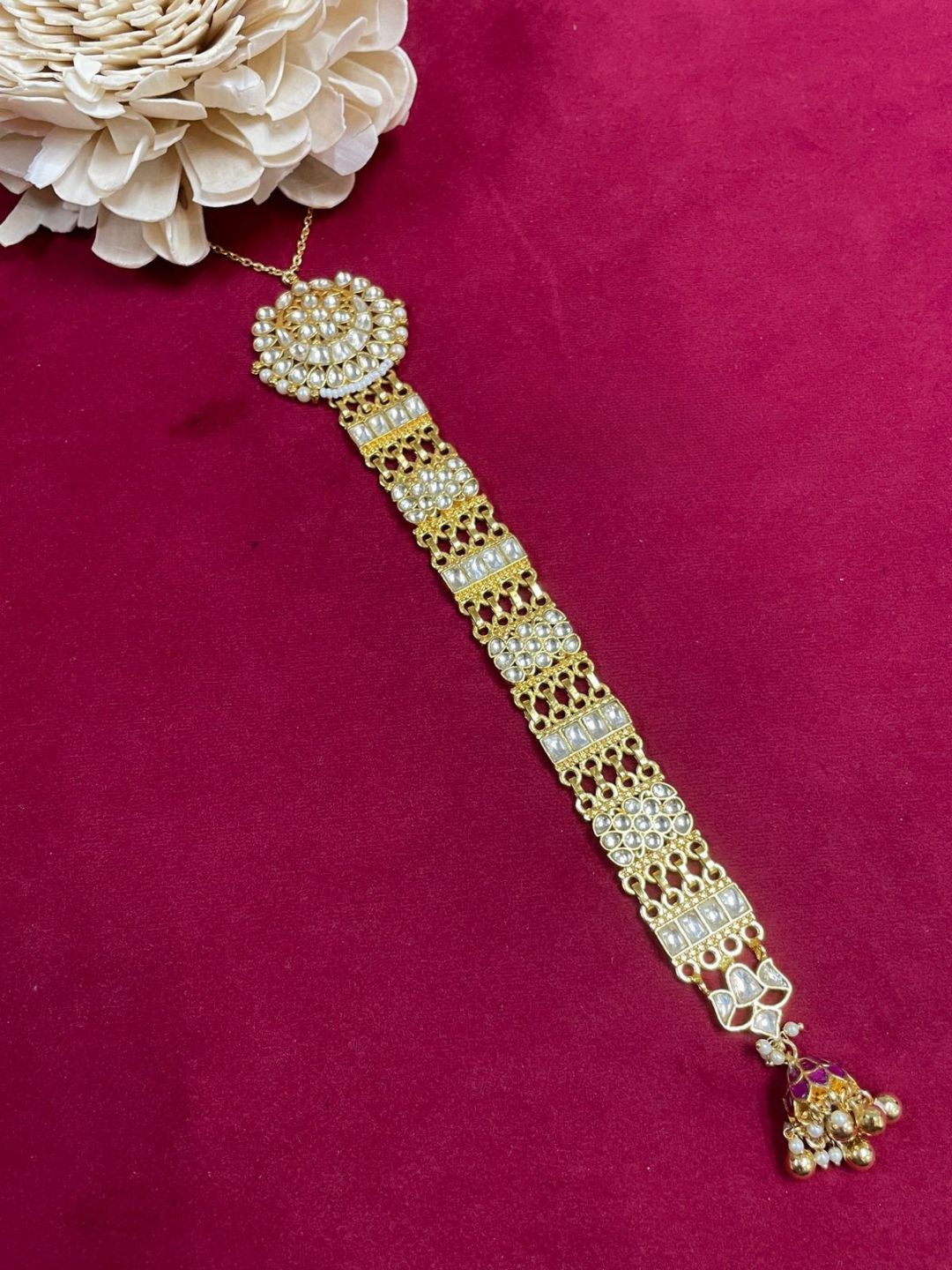 Ishhaara Gold Plated Kundan Polki Chotti