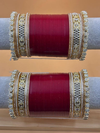 Ishhaara Gold Plated Kundan Studded Chooda
