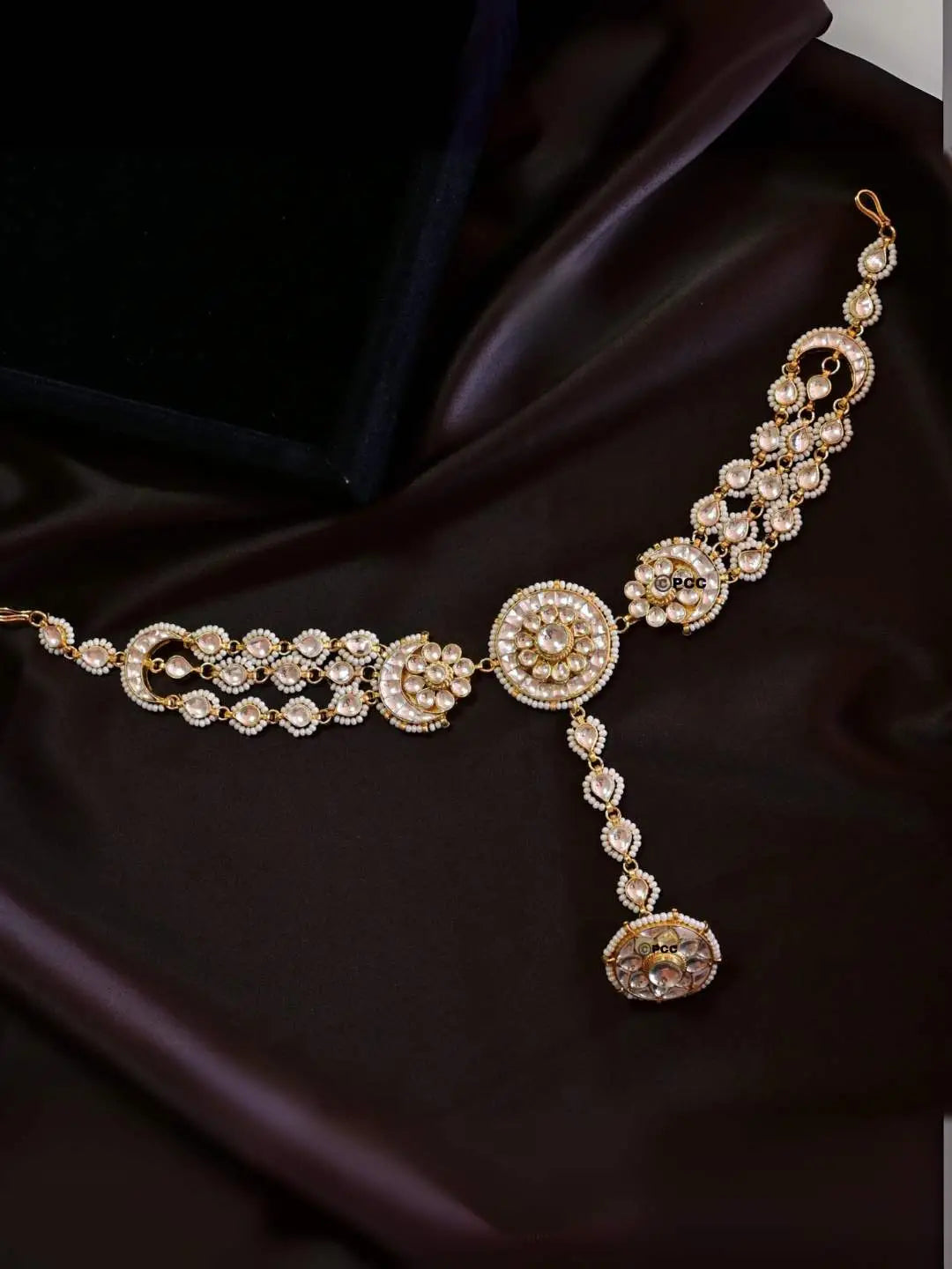 Ishhaara Gold Plated Kundan Studded Sheesh Phool