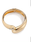 Ishhaara Gold Plated Open Teardrop Bangle