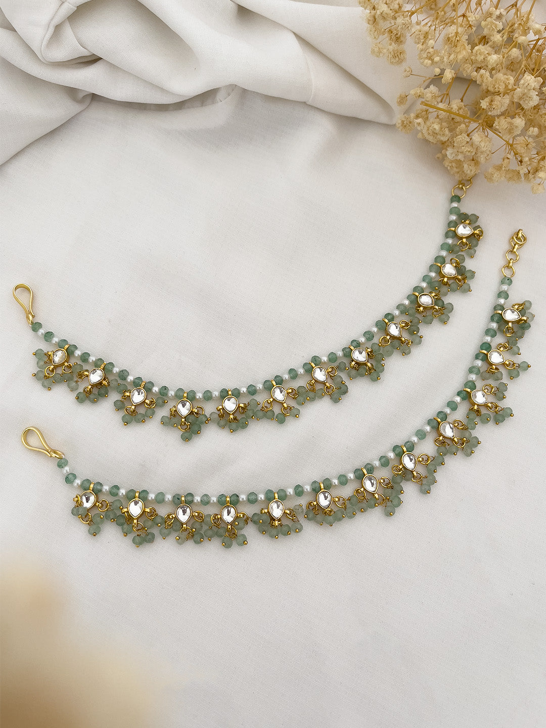 Ishhaara Gold Plated Pearl Kanchain