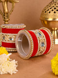 Ishhaara Gold Plated Polki Stones Studded Punjabi Bridal Chooda