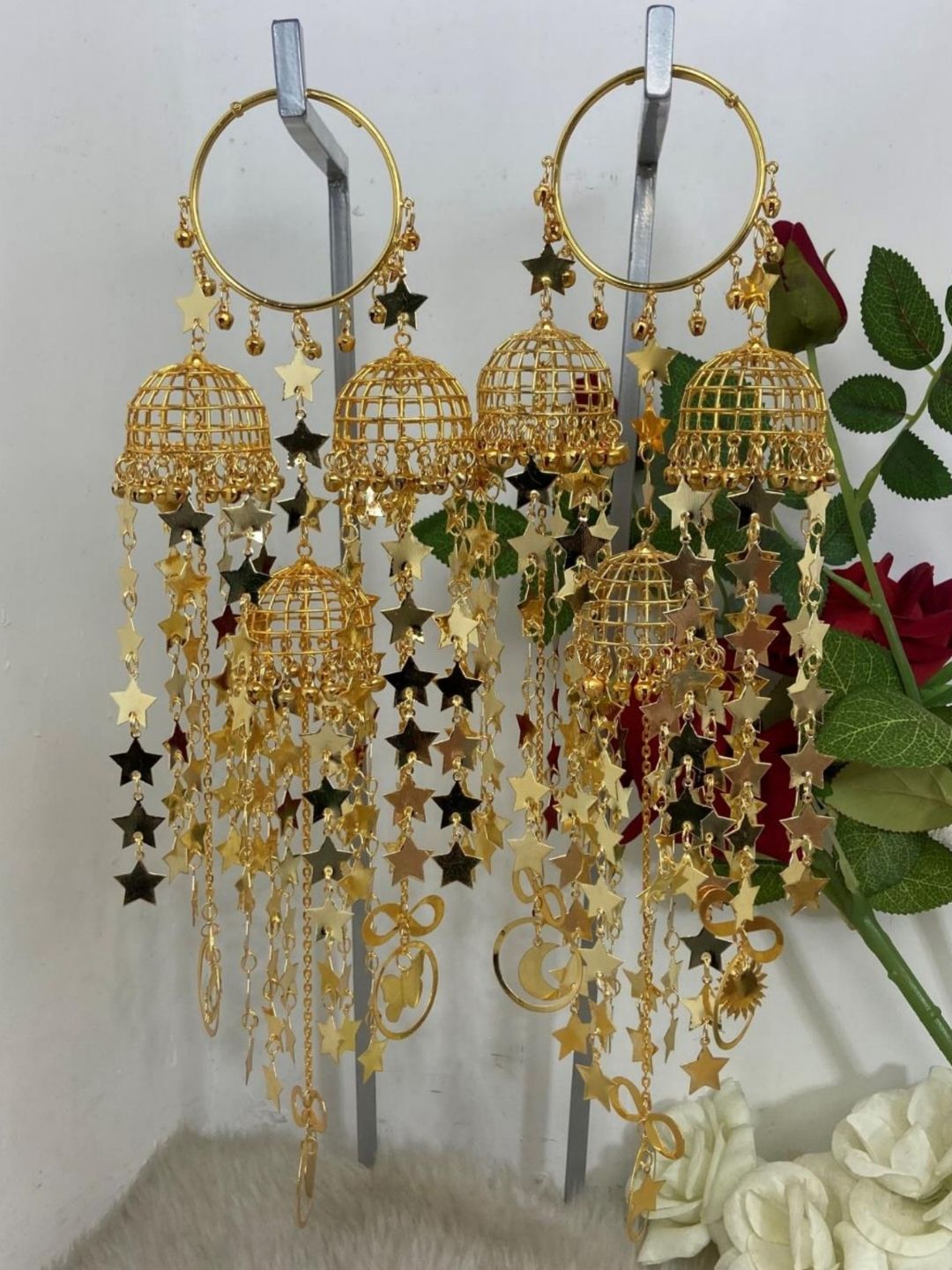 Ishhaara Gold Plated Star Kundan Bridal Kaleera