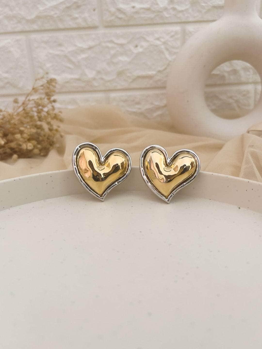 Ishhaara Swt Heart Hoop Earrings