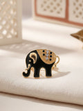 Ishhaara Golden Elephant Metal Brooch