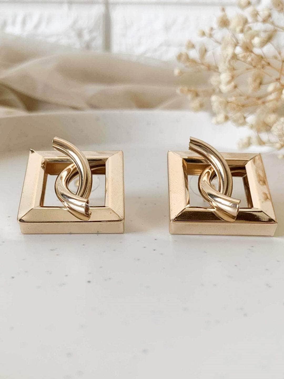Ishhaara Golden Grace Earrings