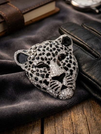 Ishhaara Golden Leopard Brooch