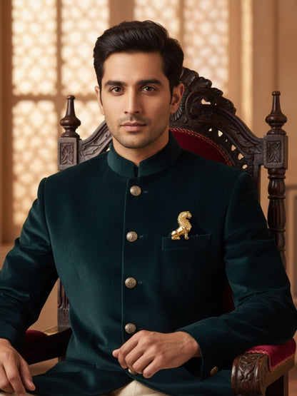 Ishhaara Golden Lion Brooch