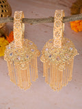 Ishhaara Golden Long Heavy Kaleera With Pearl Studded Bangles