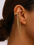 Ishhaara Golden Tasel Earcuff