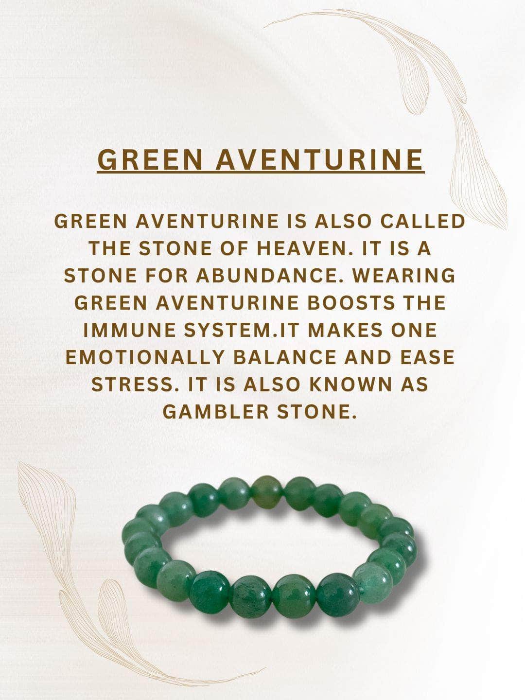 Ishhaara Green Aventurine Crystal Bracelet